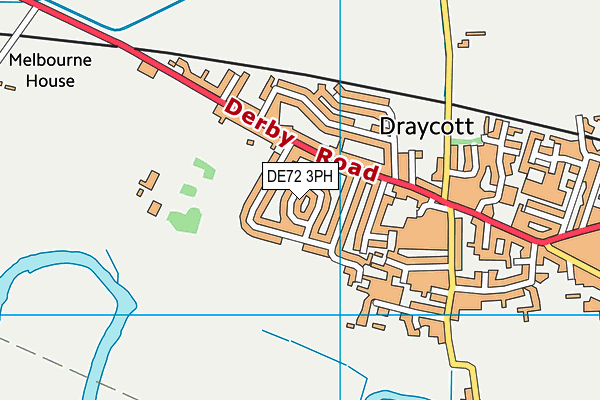 DE72 3PH map - OS VectorMap District (Ordnance Survey)