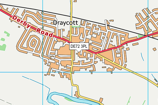 DE72 3PL map - OS VectorMap District (Ordnance Survey)