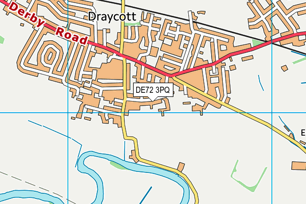 DE72 3PQ map - OS VectorMap District (Ordnance Survey)