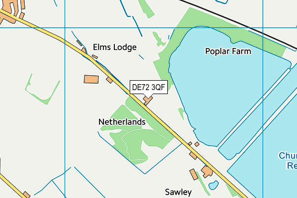 DE72 3QF map - OS VectorMap District (Ordnance Survey)