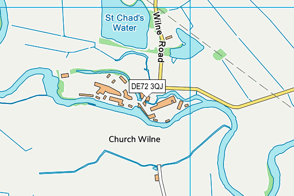 DE72 3QJ map - OS VectorMap District (Ordnance Survey)