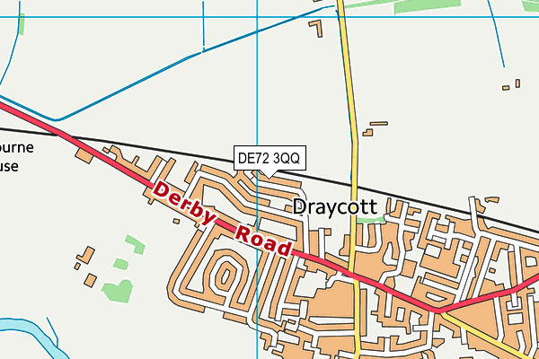 DE72 3QQ map - OS VectorMap District (Ordnance Survey)