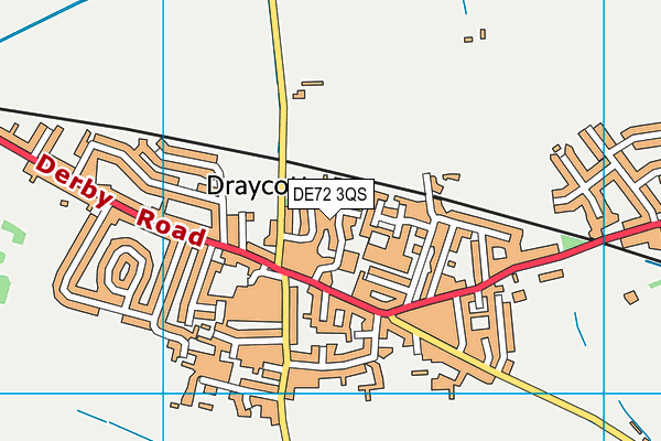 DE72 3QS map - OS VectorMap District (Ordnance Survey)