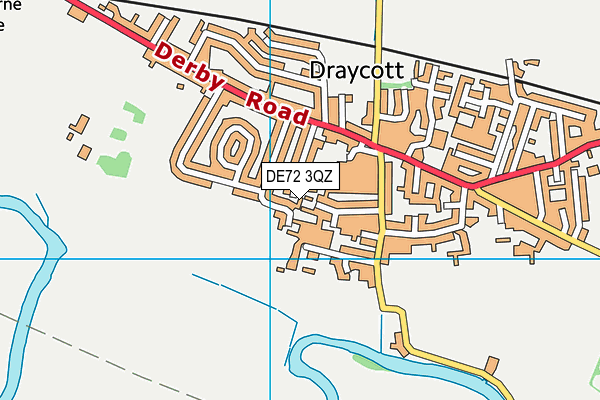 DE72 3QZ map - OS VectorMap District (Ordnance Survey)