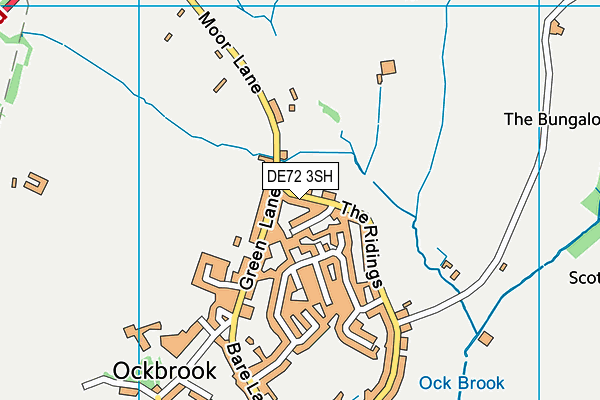 DE72 3SH map - OS VectorMap District (Ordnance Survey)