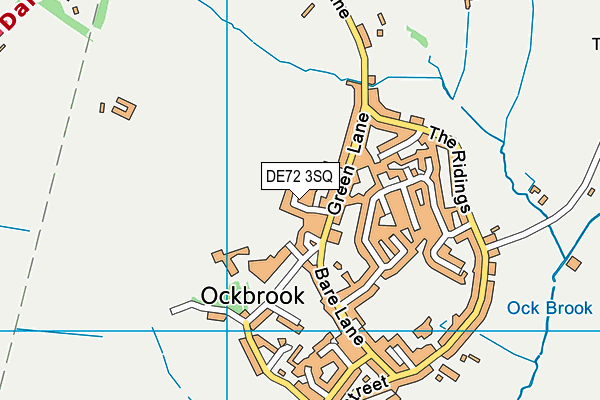 DE72 3SQ map - OS VectorMap District (Ordnance Survey)