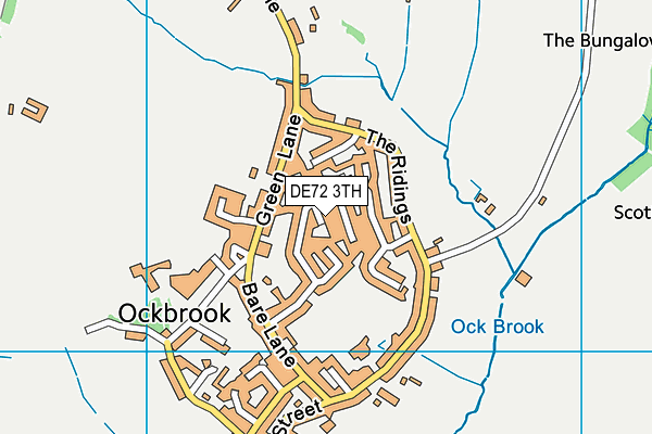 DE72 3TH map - OS VectorMap District (Ordnance Survey)