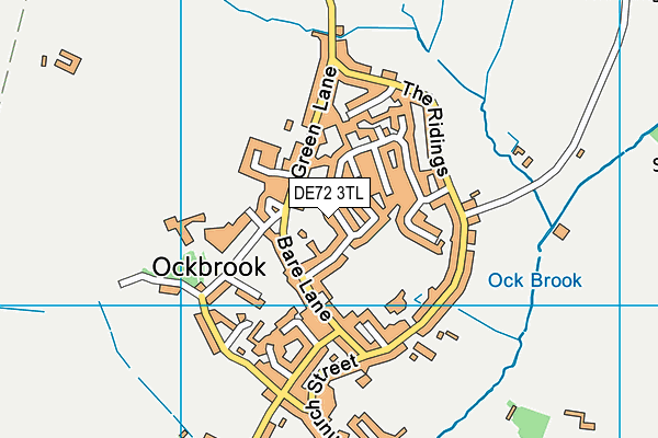 DE72 3TL map - OS VectorMap District (Ordnance Survey)