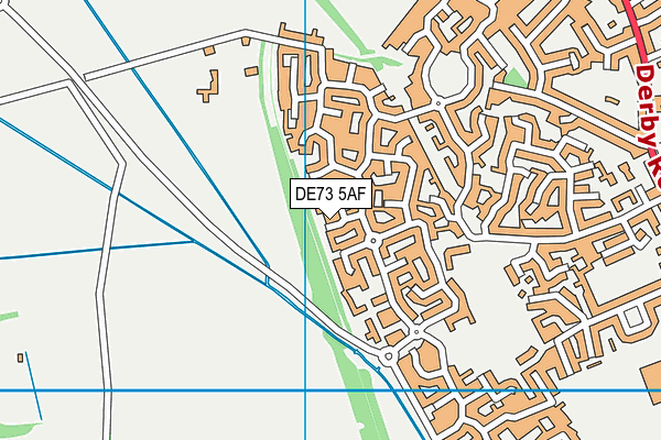 DE73 5AF map - OS VectorMap District (Ordnance Survey)