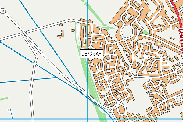 DE73 5AH map - OS VectorMap District (Ordnance Survey)