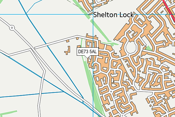 DE73 5AL map - OS VectorMap District (Ordnance Survey)