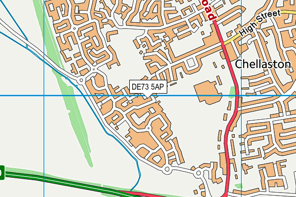 DE73 5AP map - OS VectorMap District (Ordnance Survey)