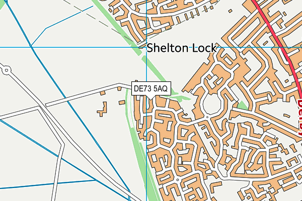 DE73 5AQ map - OS VectorMap District (Ordnance Survey)