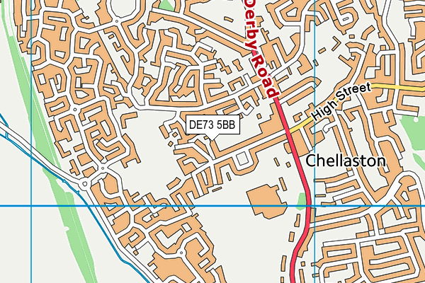 DE73 5BB map - OS VectorMap District (Ordnance Survey)