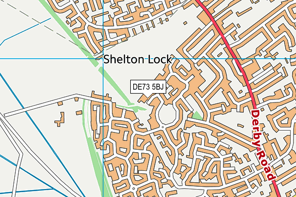 DE73 5BJ map - OS VectorMap District (Ordnance Survey)