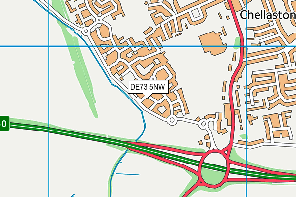 DE73 5NW map - OS VectorMap District (Ordnance Survey)