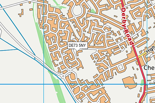 DE73 5NY map - OS VectorMap District (Ordnance Survey)