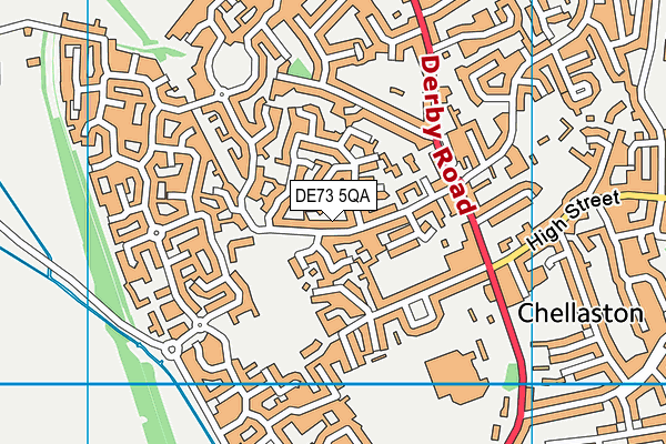 DE73 5QA map - OS VectorMap District (Ordnance Survey)