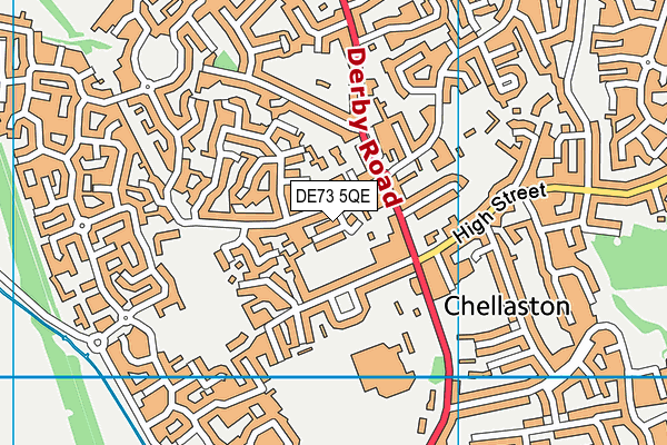 DE73 5QE map - OS VectorMap District (Ordnance Survey)