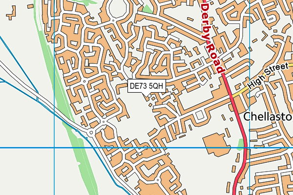 DE73 5QH map - OS VectorMap District (Ordnance Survey)