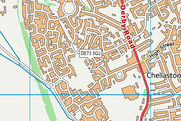 DE73 5QJ map - OS VectorMap District (Ordnance Survey)
