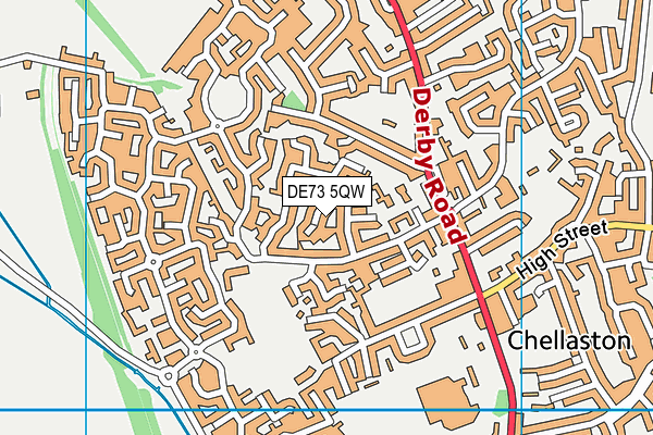 DE73 5QW map - OS VectorMap District (Ordnance Survey)