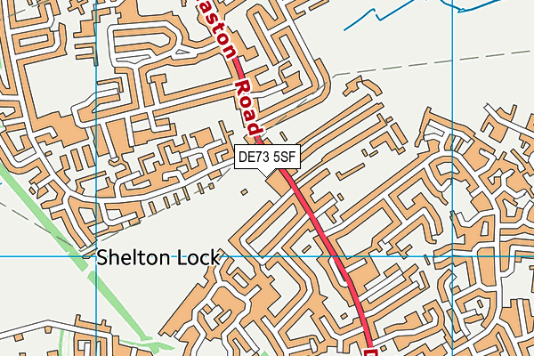 DE73 5SF map - OS VectorMap District (Ordnance Survey)