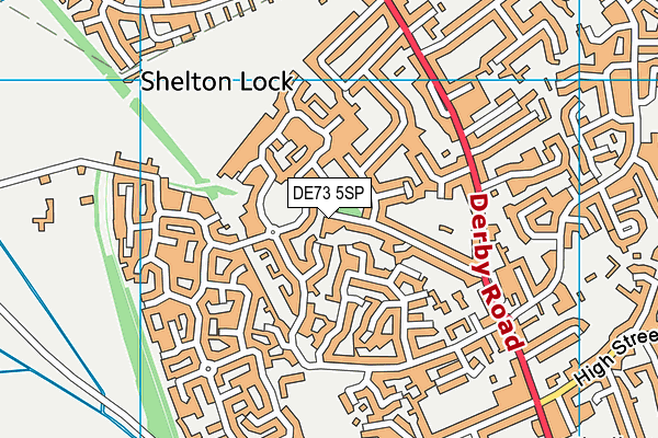 DE73 5SP map - OS VectorMap District (Ordnance Survey)
