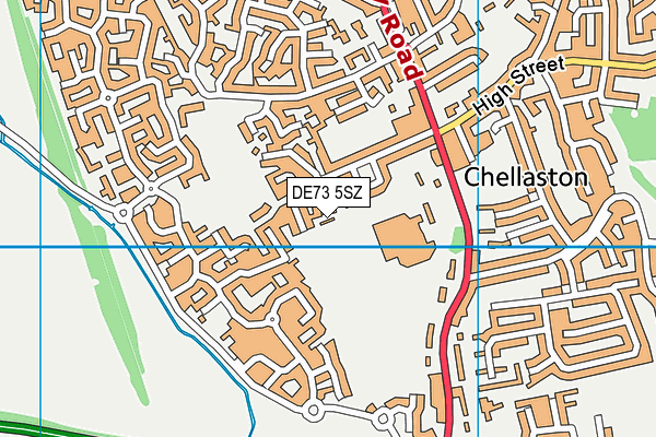 DE73 5SZ map - OS VectorMap District (Ordnance Survey)