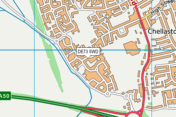 DE73 5WD map - OS VectorMap District (Ordnance Survey)