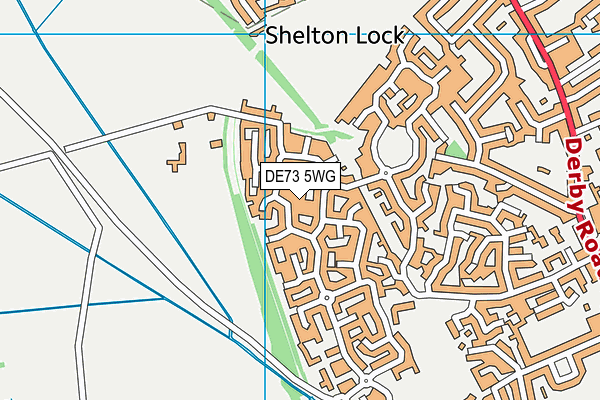 DE73 5WG map - OS VectorMap District (Ordnance Survey)