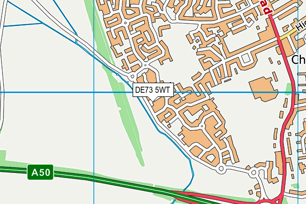 DE73 5WT map - OS VectorMap District (Ordnance Survey)