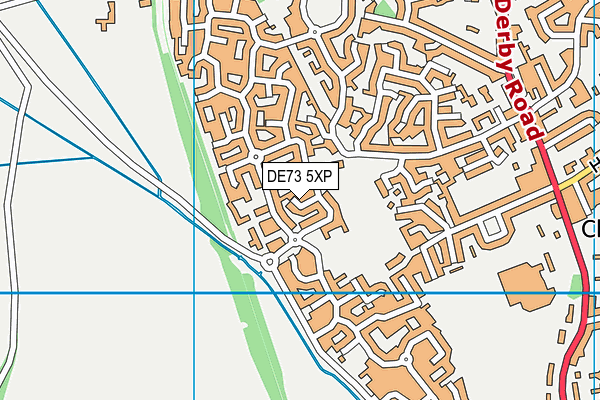 DE73 5XP map - OS VectorMap District (Ordnance Survey)