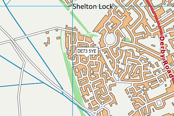 DE73 5YE map - OS VectorMap District (Ordnance Survey)