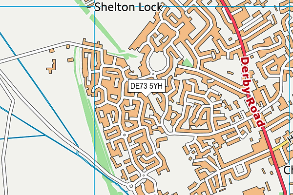DE73 5YH map - OS VectorMap District (Ordnance Survey)