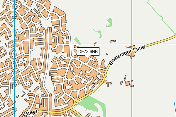 DE73 6NB map - OS VectorMap District (Ordnance Survey)
