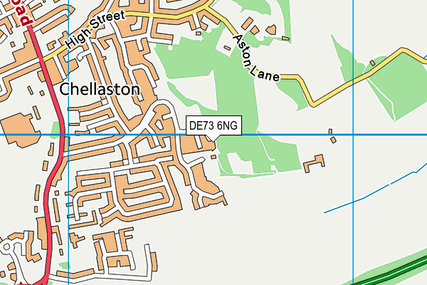 DE73 6NG map - OS VectorMap District (Ordnance Survey)