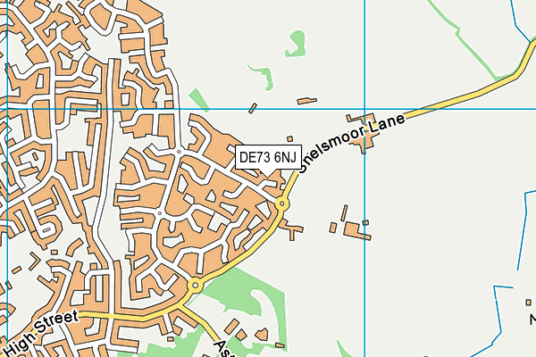 DE73 6NJ map - OS VectorMap District (Ordnance Survey)