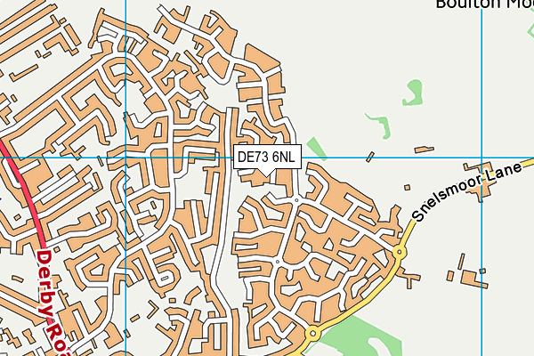 DE73 6NL map - OS VectorMap District (Ordnance Survey)