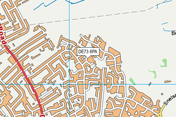 DE73 6PA map - OS VectorMap District (Ordnance Survey)