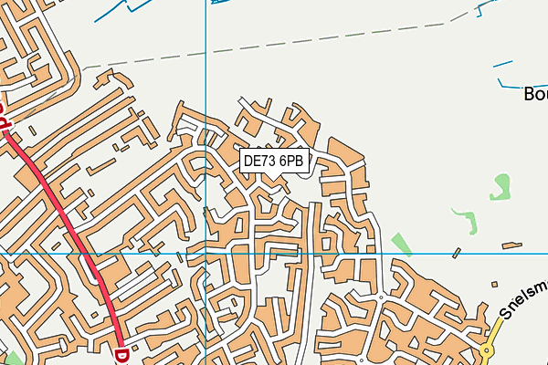 DE73 6PB map - OS VectorMap District (Ordnance Survey)