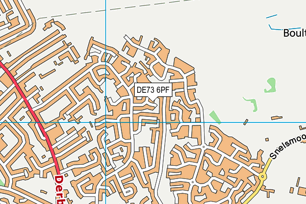 DE73 6PF map - OS VectorMap District (Ordnance Survey)