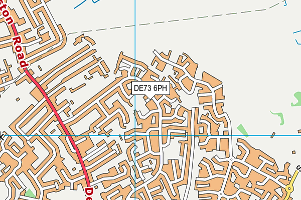DE73 6PH map - OS VectorMap District (Ordnance Survey)