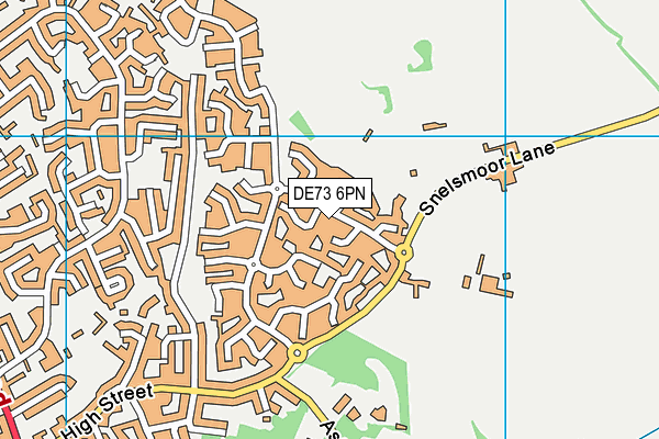 DE73 6PN map - OS VectorMap District (Ordnance Survey)