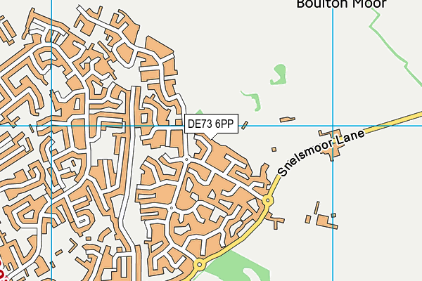 DE73 6PP map - OS VectorMap District (Ordnance Survey)