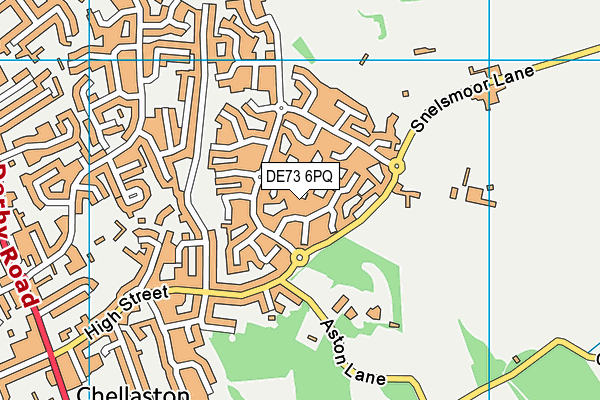 DE73 6PQ map - OS VectorMap District (Ordnance Survey)