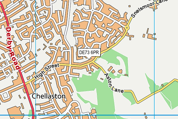 DE73 6PR map - OS VectorMap District (Ordnance Survey)