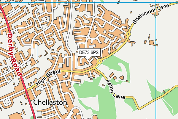 DE73 6PS map - OS VectorMap District (Ordnance Survey)