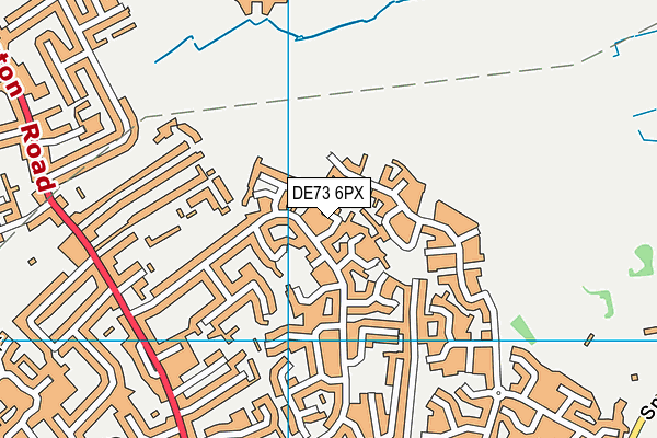 DE73 6PX map - OS VectorMap District (Ordnance Survey)