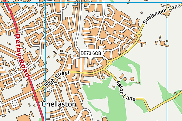 DE73 6QB map - OS VectorMap District (Ordnance Survey)